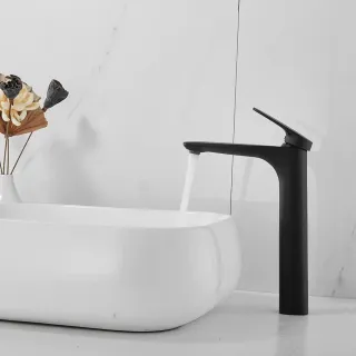 Смеситель для раковины Shevanik S8511H чёрный